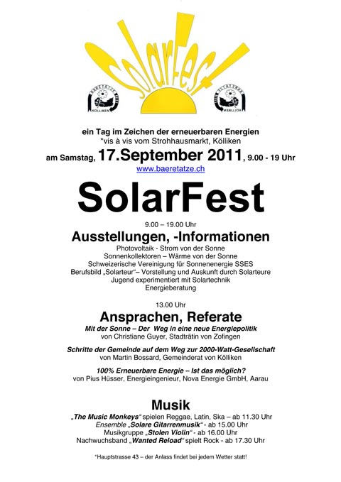 Flyer Solar Fest