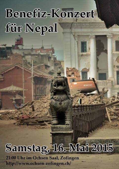 Flyer Benefiz-Konzert für Nepal